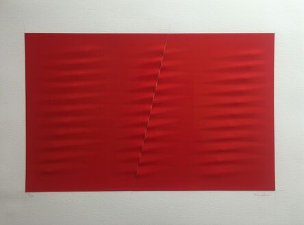 Agostino Bonalumi, ‘Untitled (rosso)’, 2001