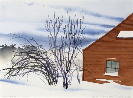 Susan Headley Van Campen, ‘Our Barn in Snow’