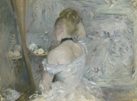 Berthe Morisot, ‘Woman at Her Toilette’, 1875-1880