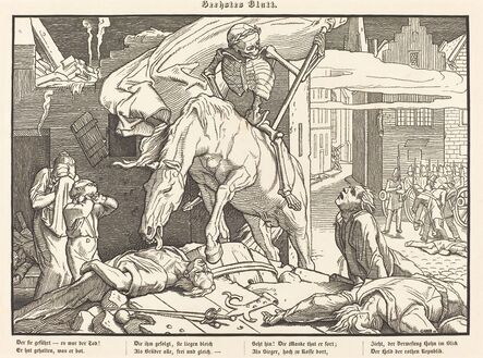 Alfred Rethel, ‘Auch ein Todtentanz VI’, 1849