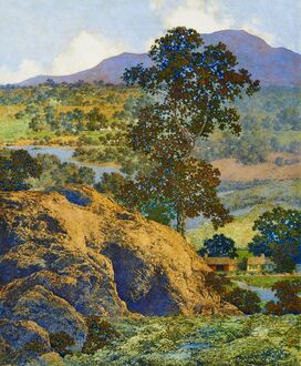 Maxfield Parrish, ‘New Hampshire Hills’, 1932