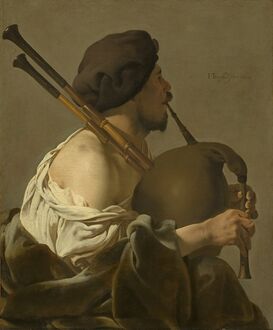 Hendrick ter Brugghen, ‘Bagpipe Player’, 1624