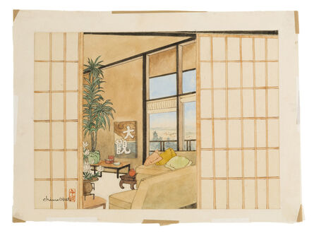 Chiura Obata, ‘Interior of a Japanese-style house’