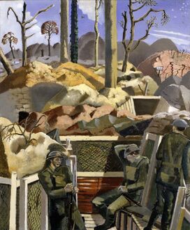 Paul Nash, ‘Spring in the Trenches, Ridge Wood’, 1917-1918