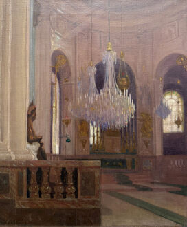 James Roy Hopkins, ‘Interior of Église Saint-Sulpice, Paris’, 1908
