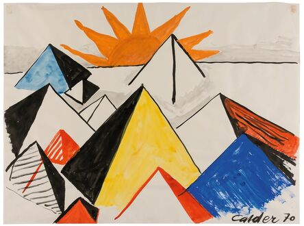 Alexander Calder, ‘Sunrise on Pyramids’, 1970
