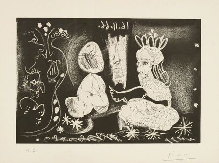 Pablo Picasso, ‘AU THÉÂTRE SCENE DANS LE STYLE DES MILLE ET UNE NUITS (BLOCH 1251)’, 1968
