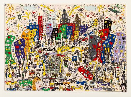 James Rizzi, ‘East Side, West Side, Uptown, and Down’, 1978