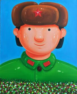 Shen Jingdong 沈敬东, ‘Soldier in flowers’, 2016