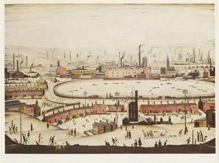 After L S Lowry, ‘THE POND’, 1974