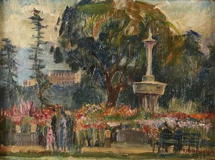 Kiyoshi Kobayakawa, ‘Le Jardin Anglais (the English garden)’, 1924
