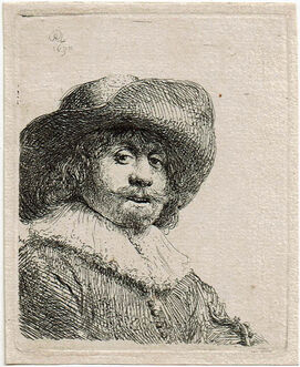 Rembrandt van Rijn, ‘Man in a Broad-Brimmed Hat’, 1630