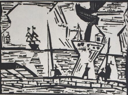 Lyonel Feininger, ‘On the Quay Wall ’, 1921