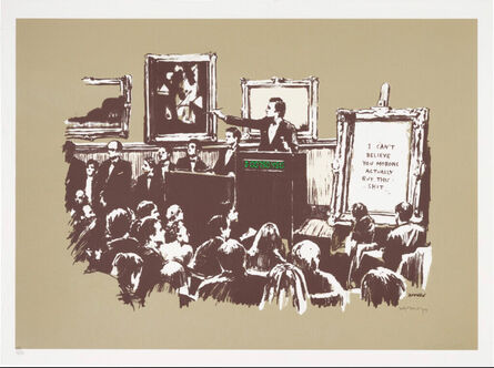 Banksy, ‘Morons Sepia’, 2007