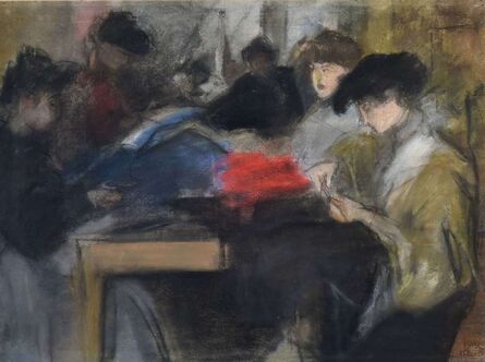 Isaac Israels, ‘Seamstress at the Paquin Studio’, ca. 1905