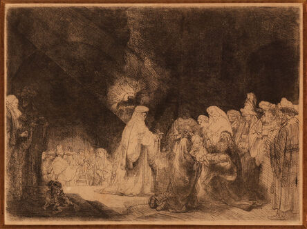 Rembrandt van Rijn, ‘The Presentation in the Temple: Oblong Plate’, 1639-1640