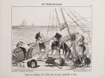 Honoré Daumier, ‘Une Petite Promenade en Mer’, 1852