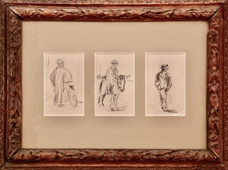 Kees van Dongen, ‘3 Croquis d'homme  (3 sketches of a man)’, date unknown
