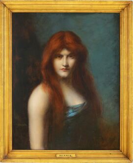 Jean-Jacques Henner, ‘Portrait of a Red Headed Woman’, 1890–1905