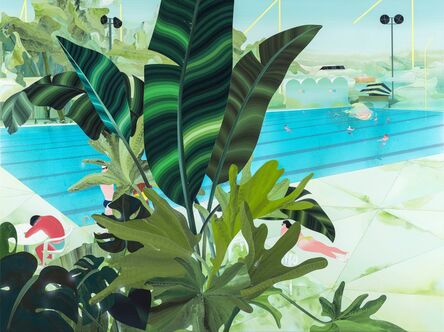 Yang-Tsung Fan, ‘Glimpse of the Pool Between the Leaves’, 2016