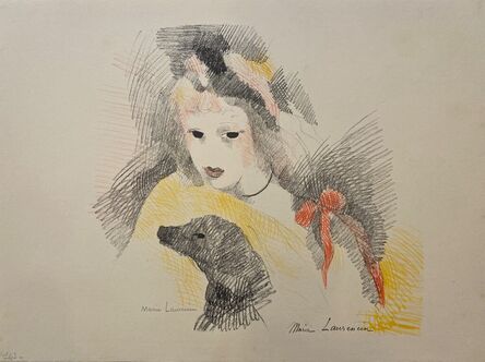 Marie Laurencin, ‘Femme avec chien’, ca. 1930
