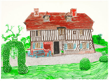 David Hockney, ‘In Front of House Looking North’, 2019