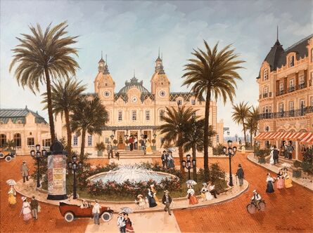 Fabienne Delacroix, ‘La place du casino de Monte-Carlo’,  