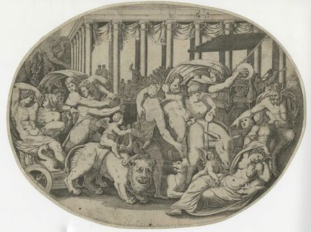 Giorgio Ghisi, ‘The Triumph of Bacchus’, Mid-16th Century