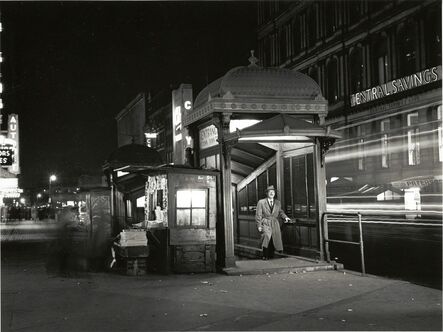 Alfred Gescheidt, ‘Martin Lewis in a Subway Kiosk.’, 1951