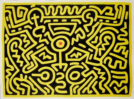 Keith Haring, ‘Growing 4’, 1988
