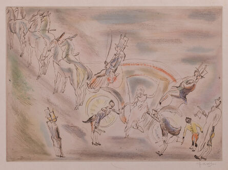 Jules Pascin, ‘Cendrillon (Cinderella, alighting from the carriage)’, 1929