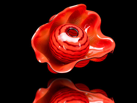 Dale Chihuly, ‘Dale Chihuly Chinese Red Seaform Pair Hand Blown Glass Signed Contemporary Art’, 1995