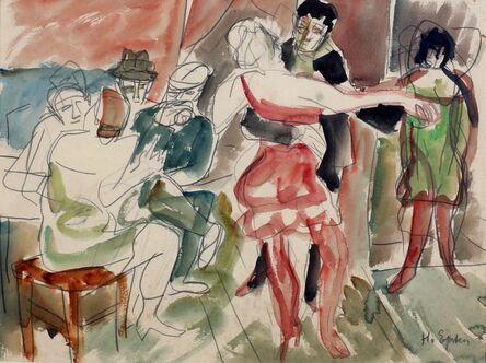 Henri Epstein, ‘Dancers at the cabaret’, 1920s