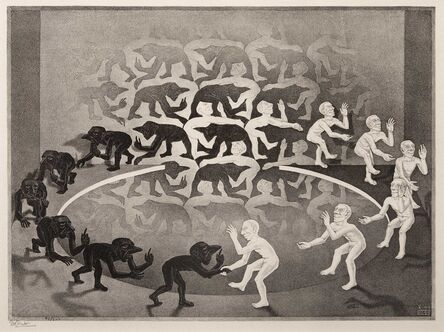 M. C. Escher, ‘Encounter’, ca. 1944