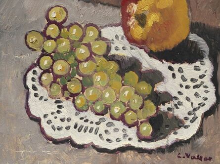 Louis Valtat, ‘Nature morte à la pomme et raisins’, painted circa 1938.