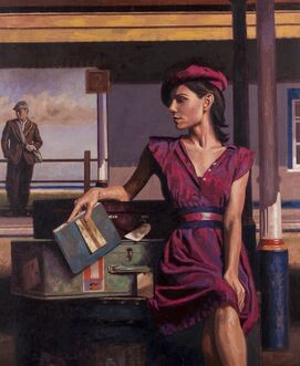 Peregrine Heathcote, ‘WAITING AT THE STATION’