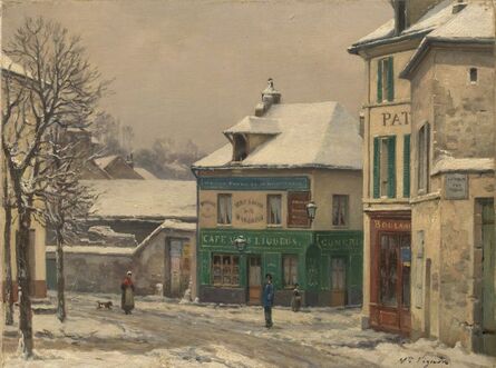 Victor Alfred Paul Vignon, ‘Snow Effect in the Suburbs’, 1875-1885