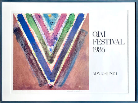 Kenneth Noland, ‘Ojai Festival print (Deluxe signed limited edition)’, 1986