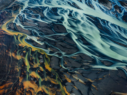 Edward Burtynsky, ‘Thjorsá River #2, Iceland’, 2012