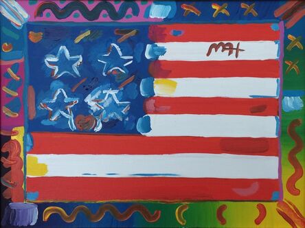 Peter Max, ‘American Flag’, 2004