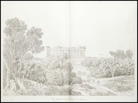 Louis-François Cassas, ‘Vue laterale du grand temple d'agrigente’, 1813