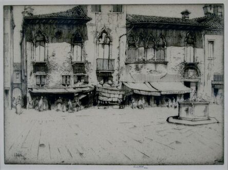Ernest David Roth, ‘Campo San Margarita, Venice’, 1913
