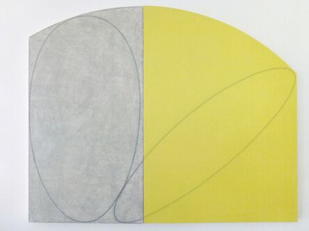 Robert Mangold (b. 1937), ‘Curved Plane / Figure I (Study)’, 1994