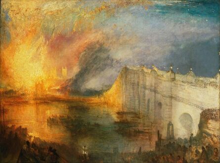 J. M. W. Turner, ‘The Burning of the Houses of Lords and Commons, October 16, 1834’, 1834-1835