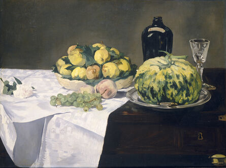 Édouard Manet, ‘Still Life with Melon and Peaches’, ca. 1866
