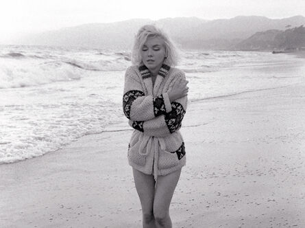 George Barris, ‘Lost In Thought, Santa Monica Beach, 1962’, 1962