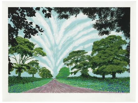 David Hockney, ‘Summer Sky’, 2008