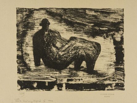 Henry Moore, ‘Black Reclining Figure IV (Cramer 381)’, 1974