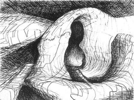 Henry Moore, ‘Elephant Skull VIII’, 1970