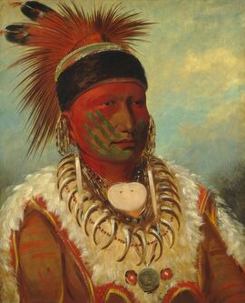 George Catlin, ‘The White Cloud, Head Chief of the Iowas’, 1844/1845